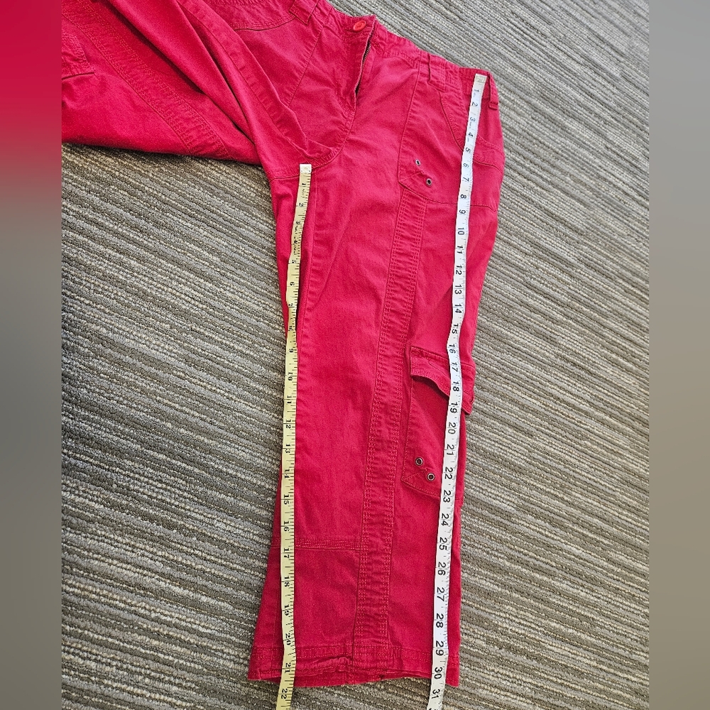 Style&Co Red Cargo Pants - Picture 8 of 11